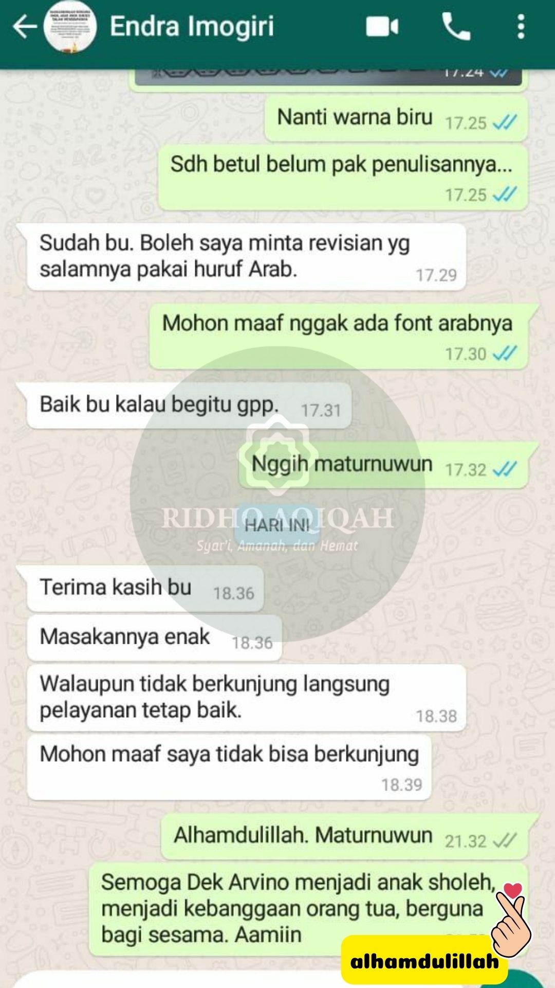 testimoni ridho aqiqah jogja 8